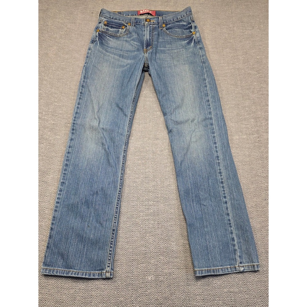 Levis 514 Slim Straight Jeans Boys 18 Regular 29x29‎ Blue Medium Wash Denim